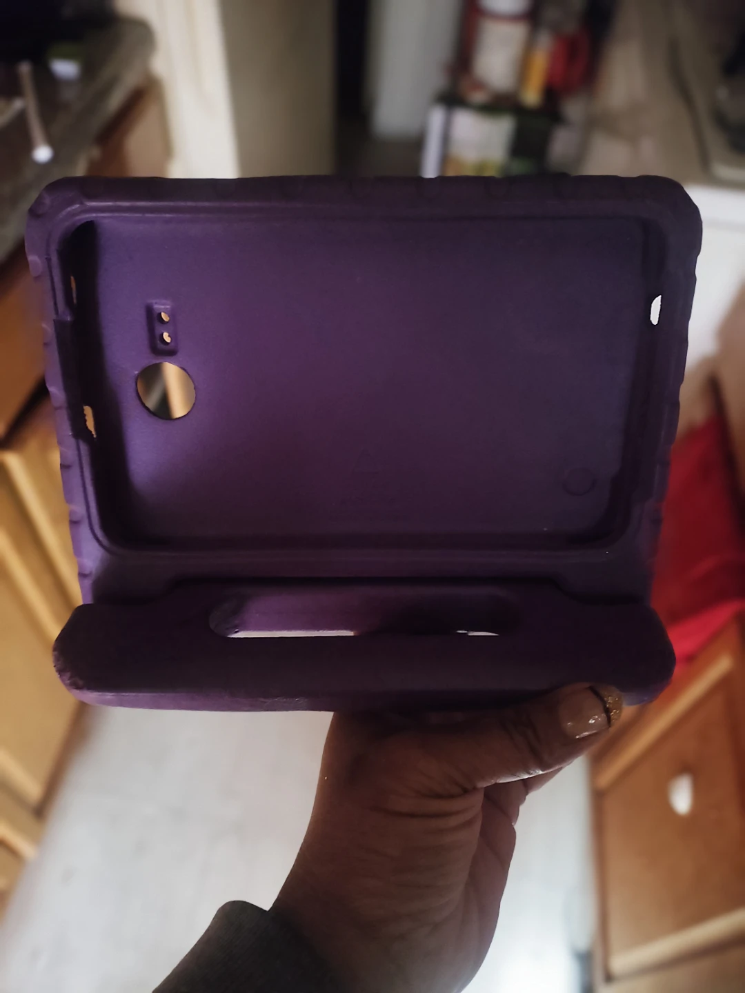 Purple Kids Tablet Case with Handle used