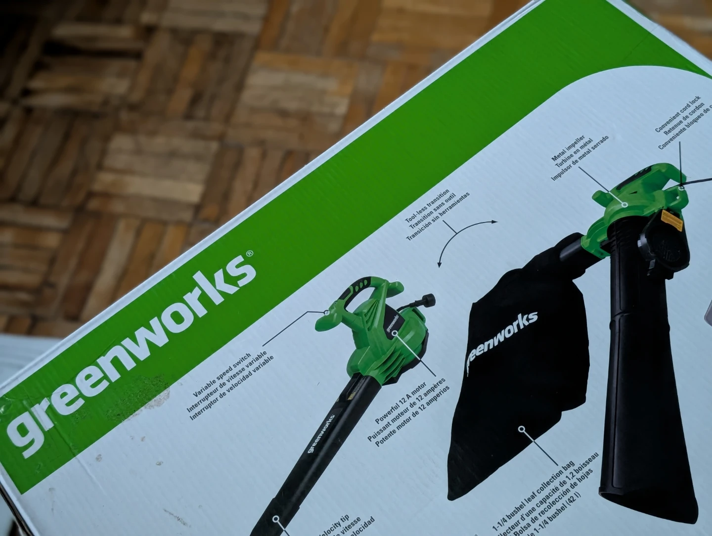 Greenworks 2-Speed Leaf Blower - photo 3