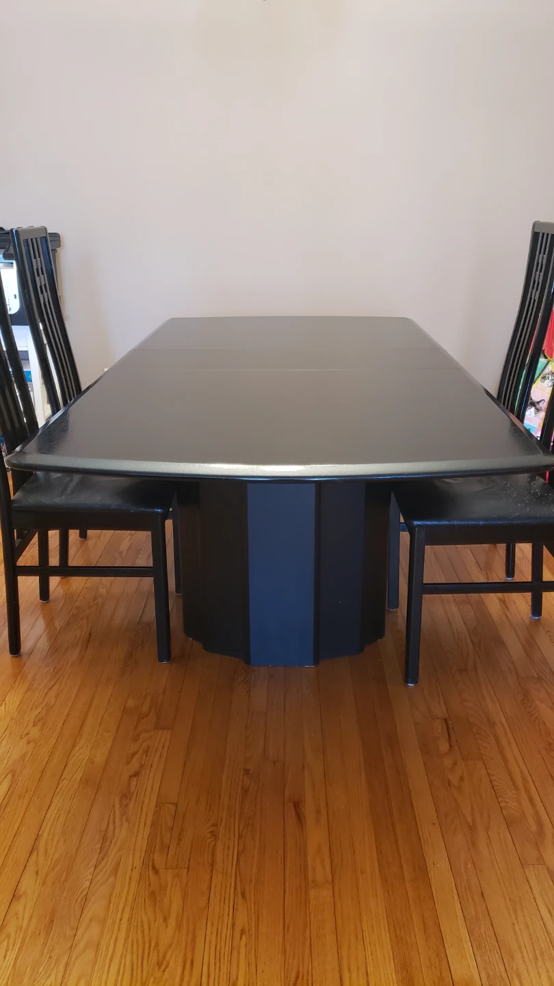 Dark Rectangular Dining Table