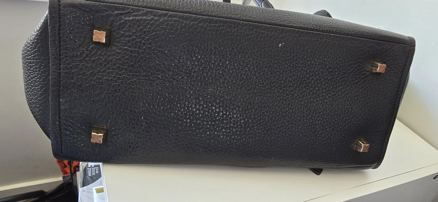 BCBGMAXAZRIA Black Leather Satchel Handbag - photo 4
