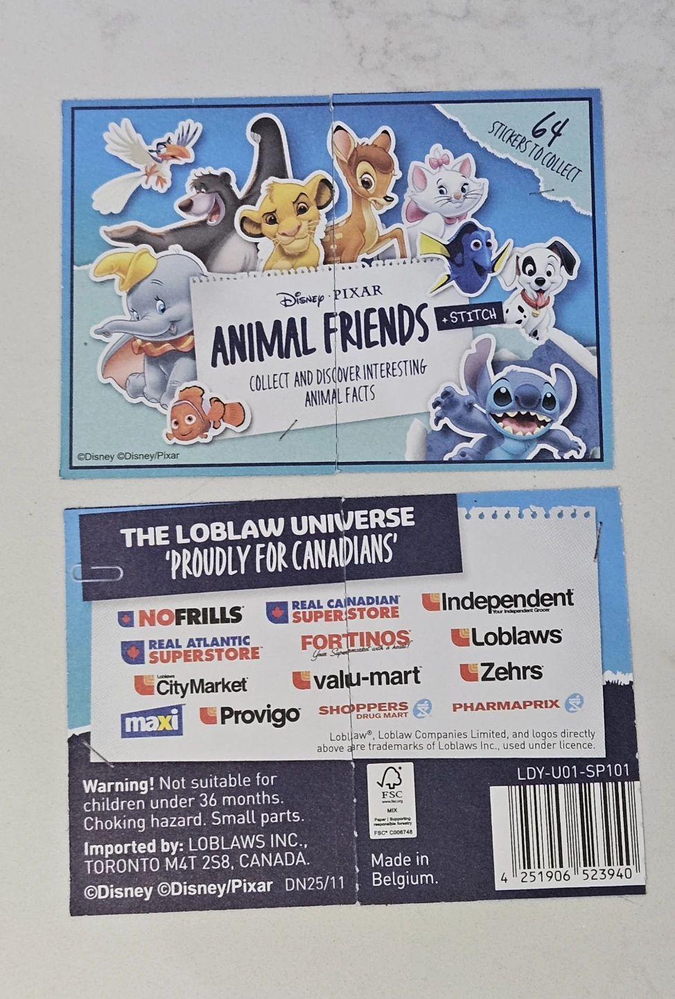 Disney Pixar Animal Friends Sticker Collection