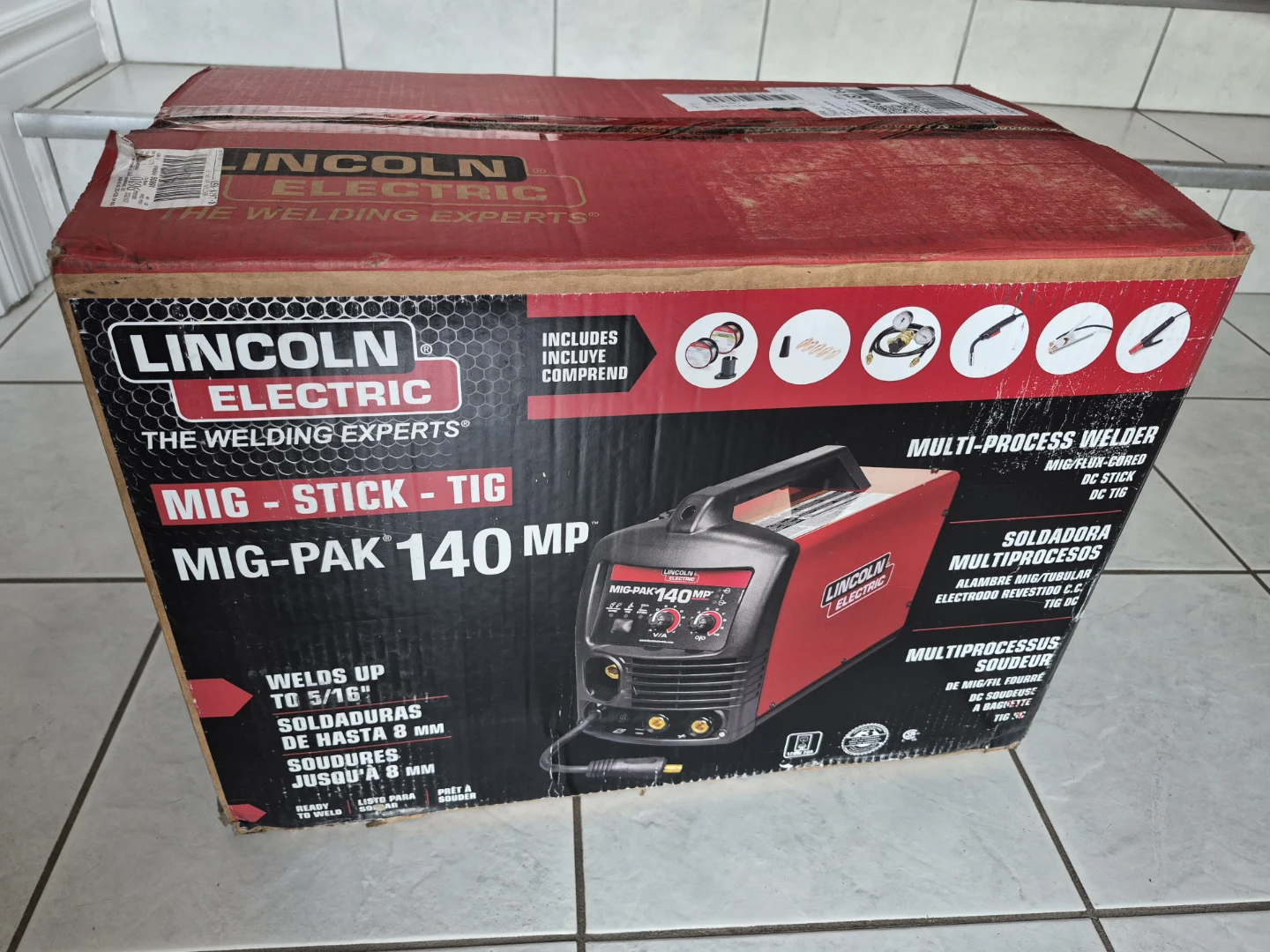 NEW Lincoln Electric MIG-Pak 140 120V Welder K3821