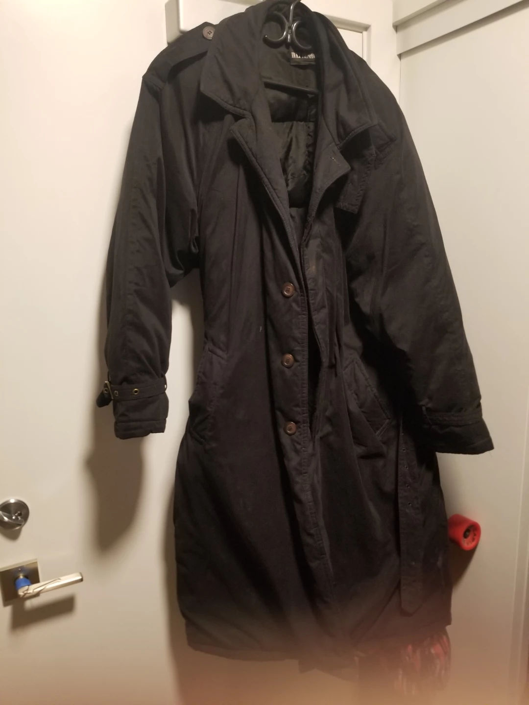 Black trench coat - photo 3
