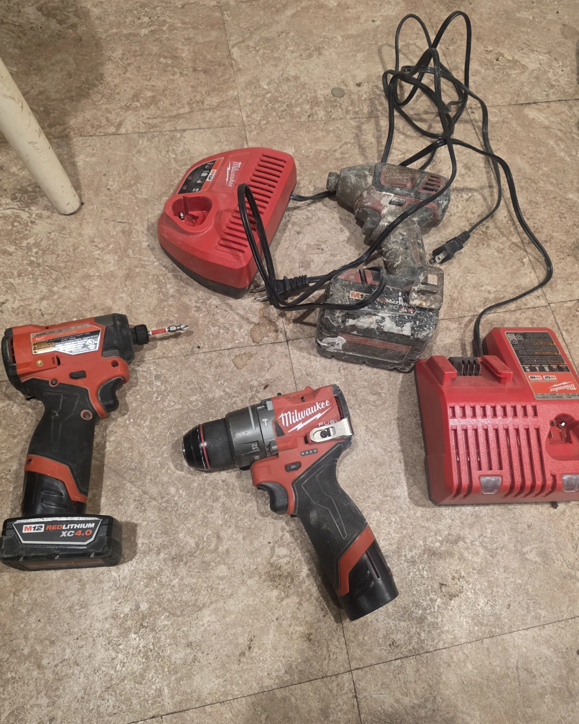 Milwaukee M12 Cordless Drill & Impact Driver Combo