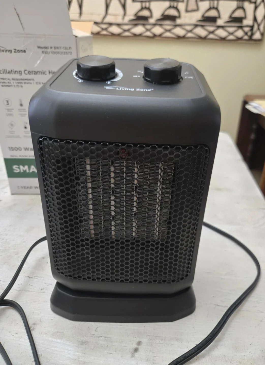 Living Zone Oscillating Ceramic Heater - photo 5