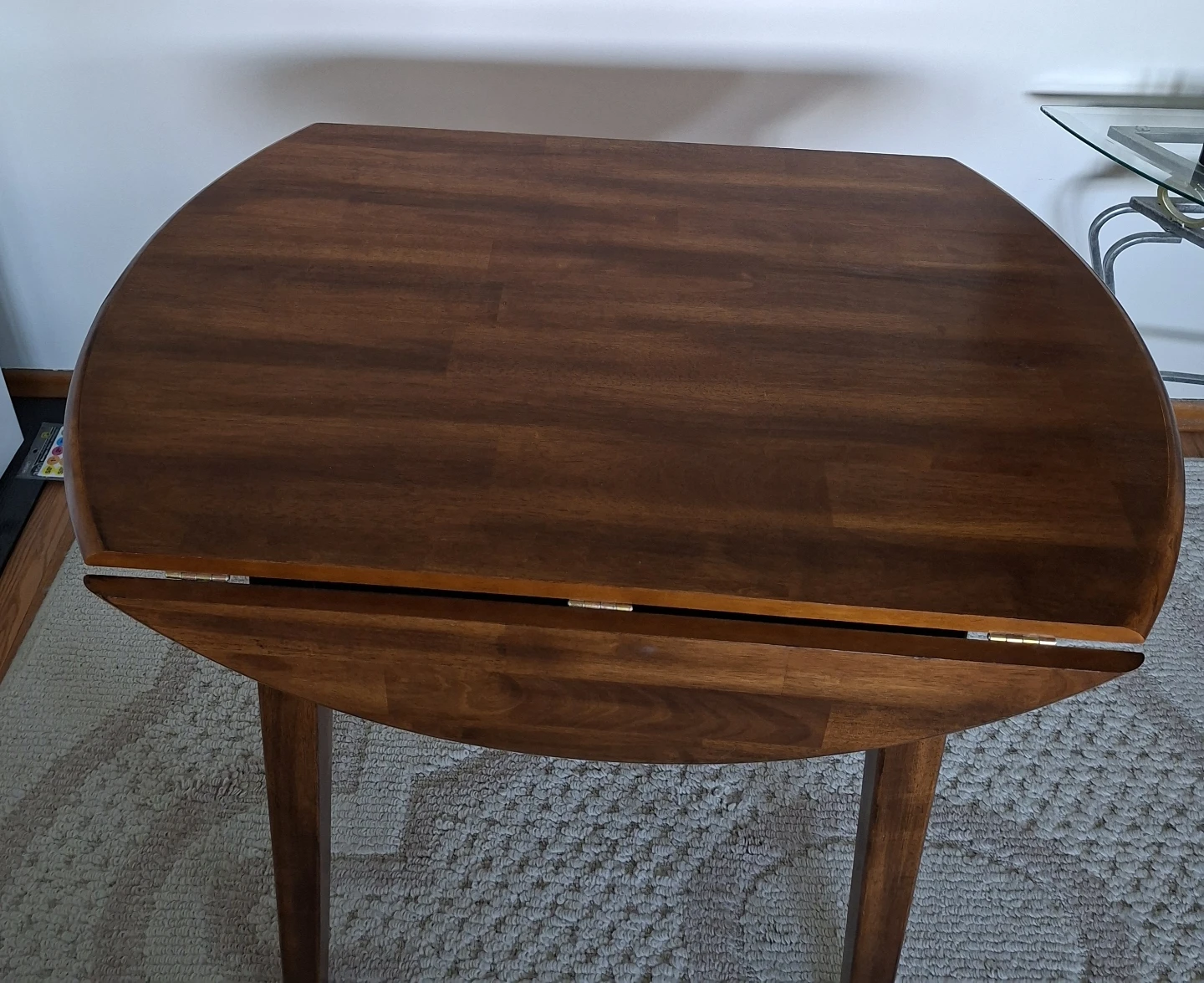 Drop-Leaf Dining Table - Hickory strain Finish - photo 3
