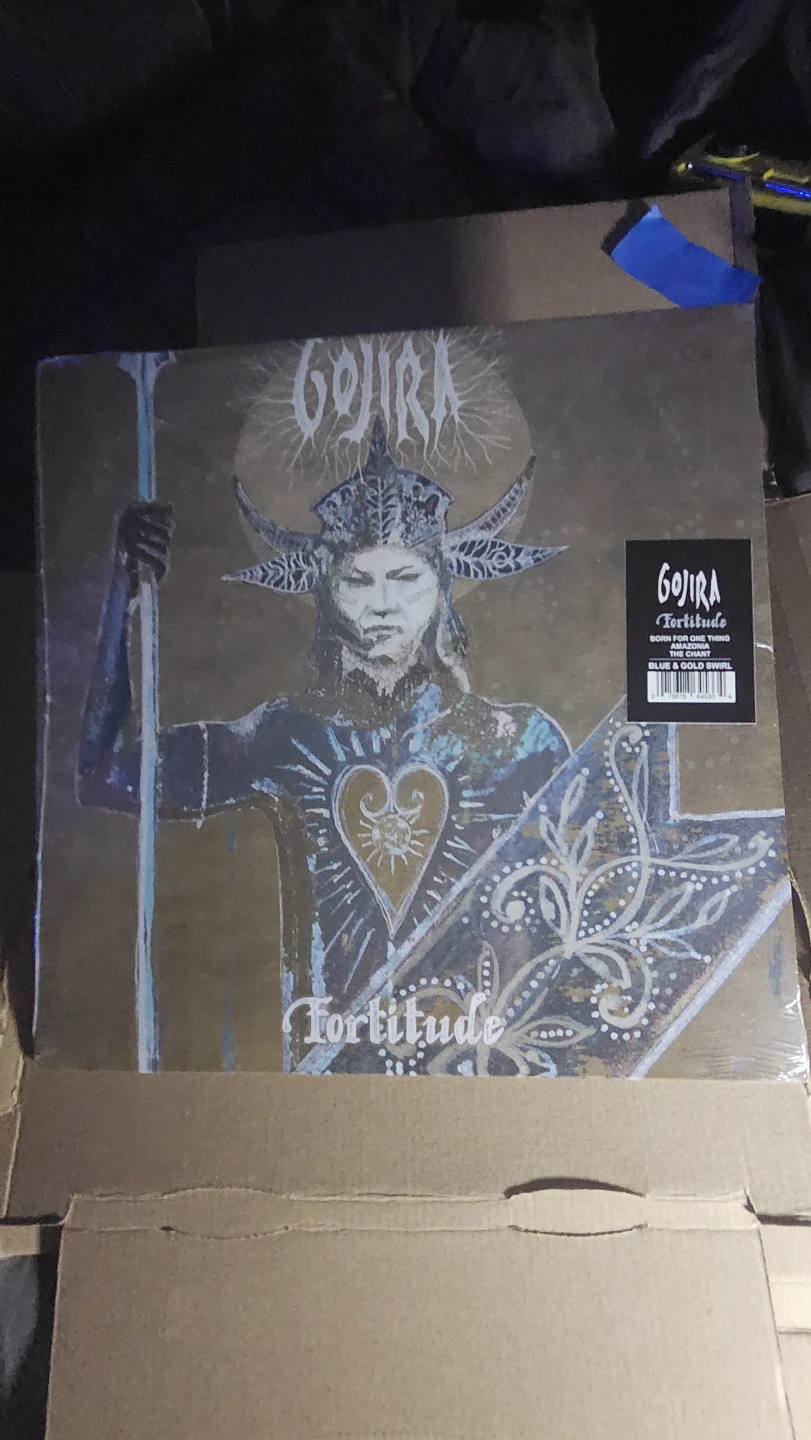 Gojira Fortitude Blue & Gold Swirl Vinyl Record