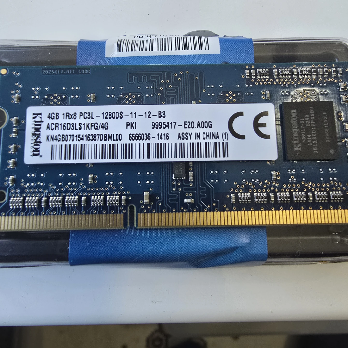 2x Kingston 4GB DDR3, 12800s  Laptop RAM Sticks