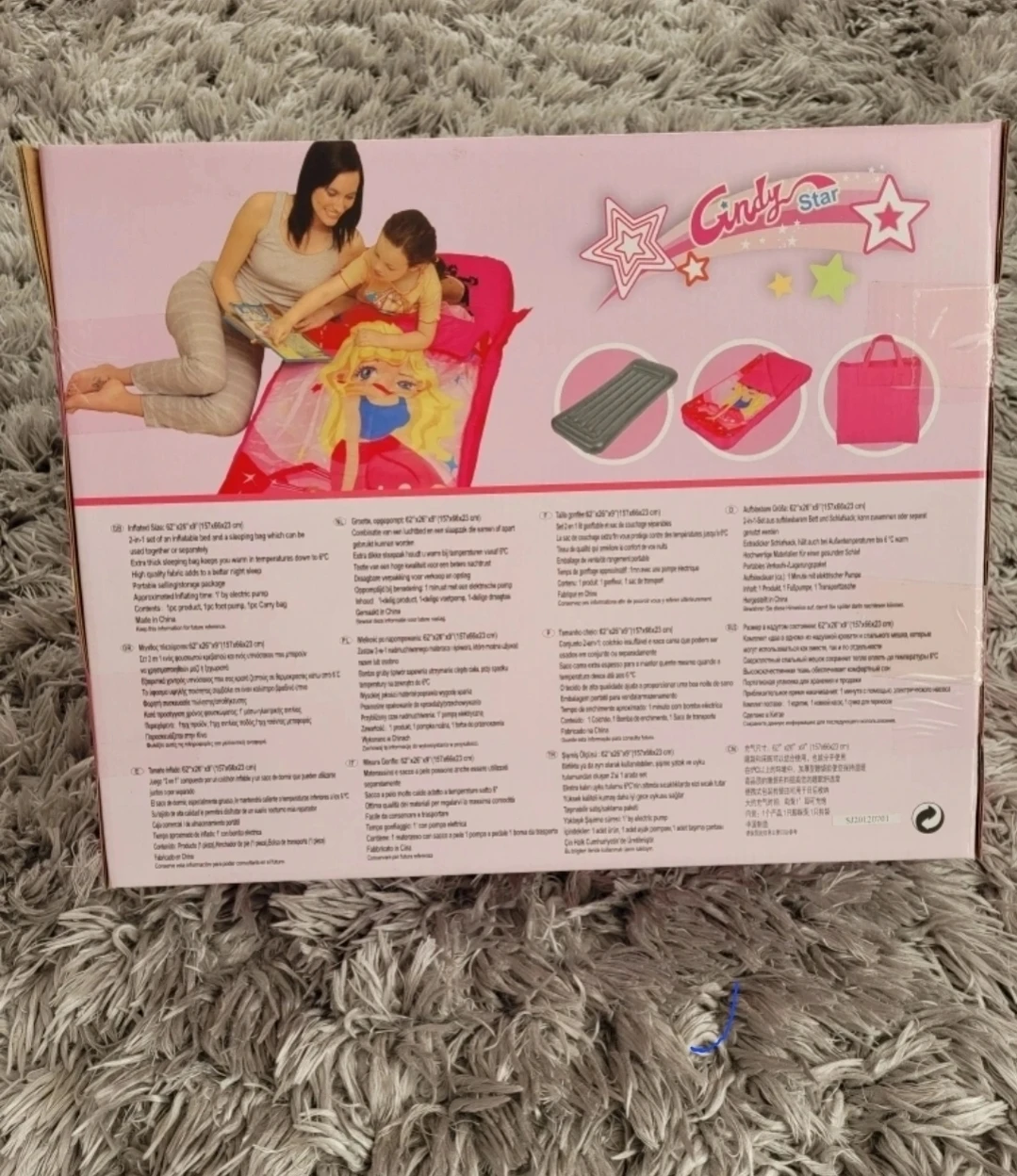 Cindy Star Kids Sleeping Bag with Pillow and Tote - photo 2
