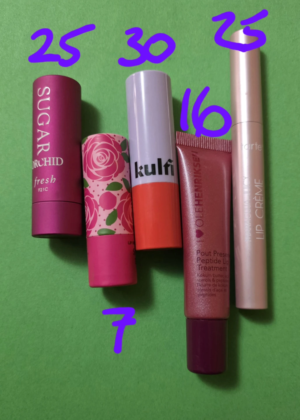 Lip Products - Fresh, Kulfi, Ole Henriksen, Tarte