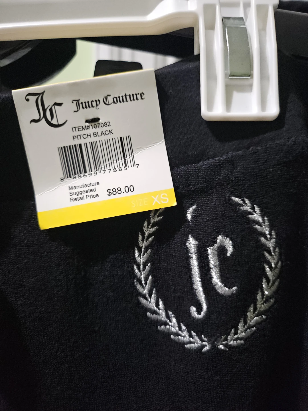 Juicy Couture Women's Velour Tracksuit Set - Black - Size XS - photo 4