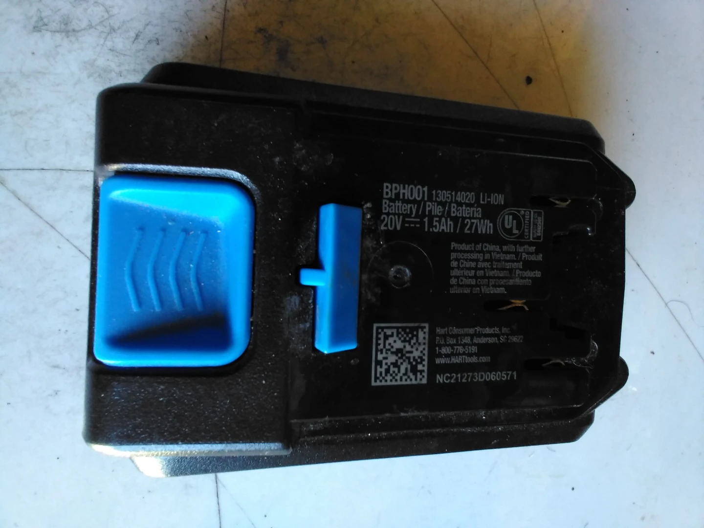 HART 20V Lithium Ion Battery 1.5Ah - photo 2