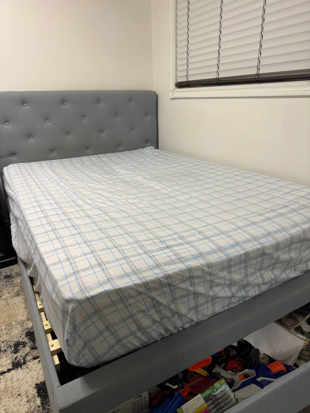 Double bed with storage