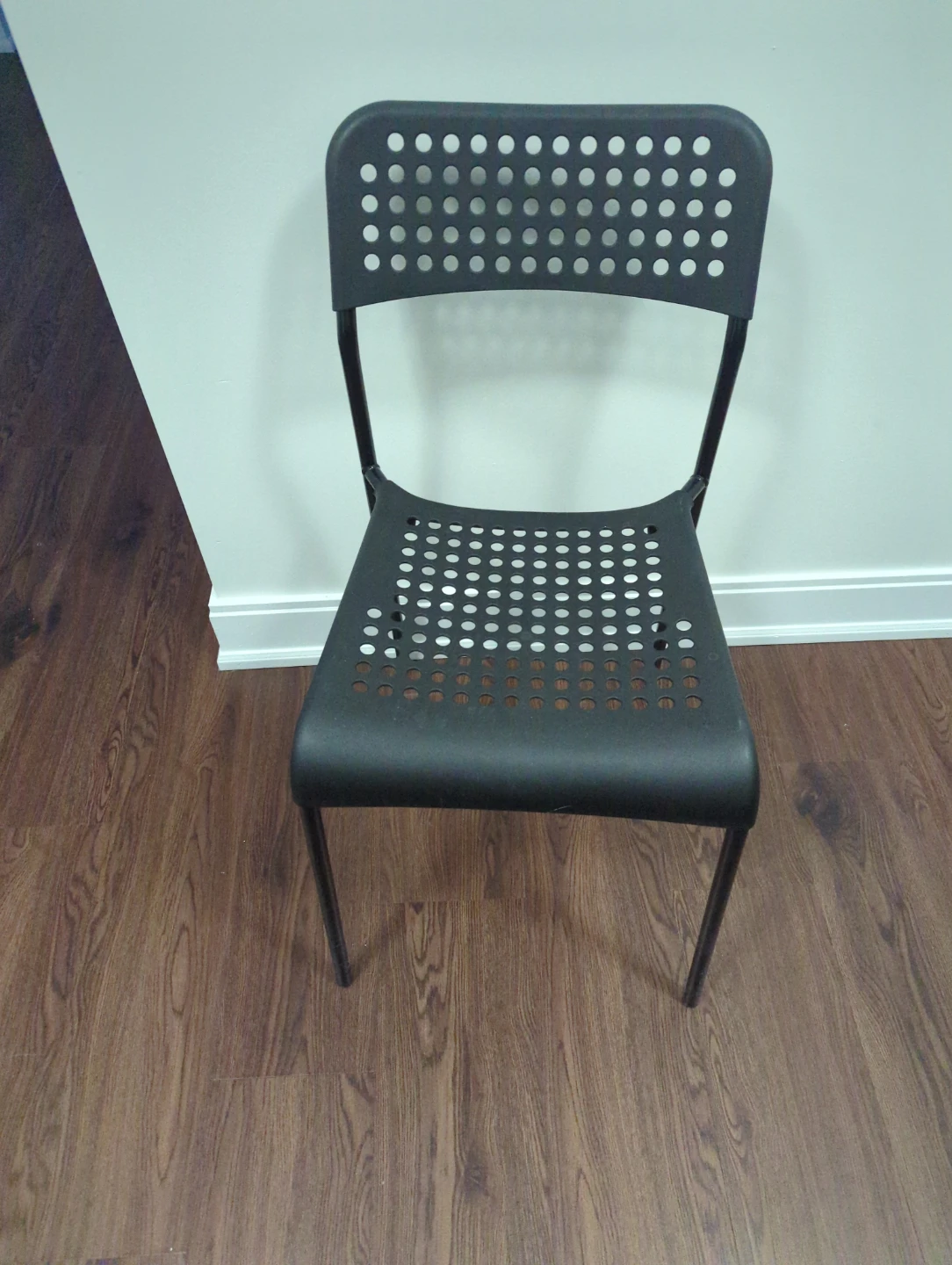 IKEA Black Plastic Dining Chair - photo 2