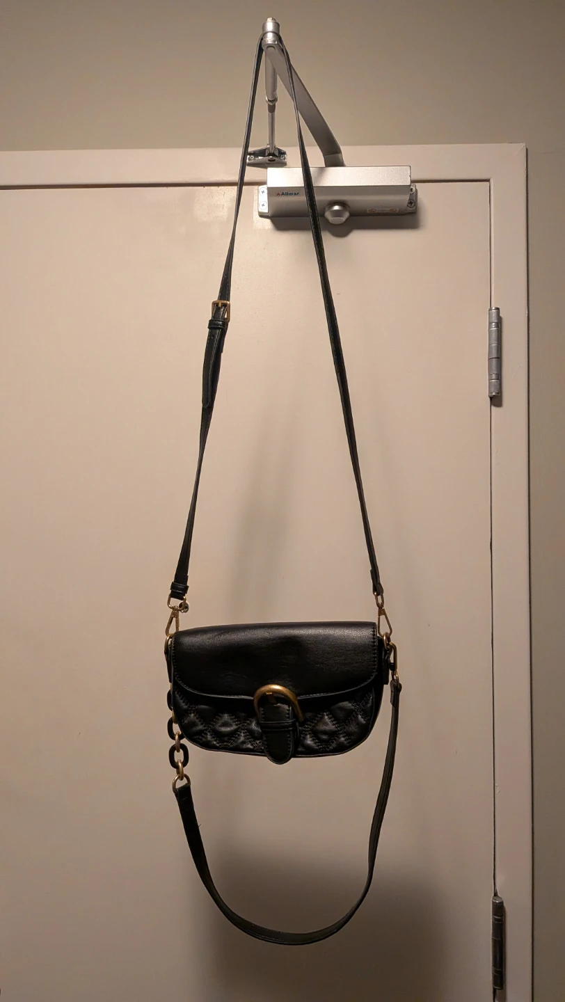 Rachel Zoe Black Quilted Crossbody Bag