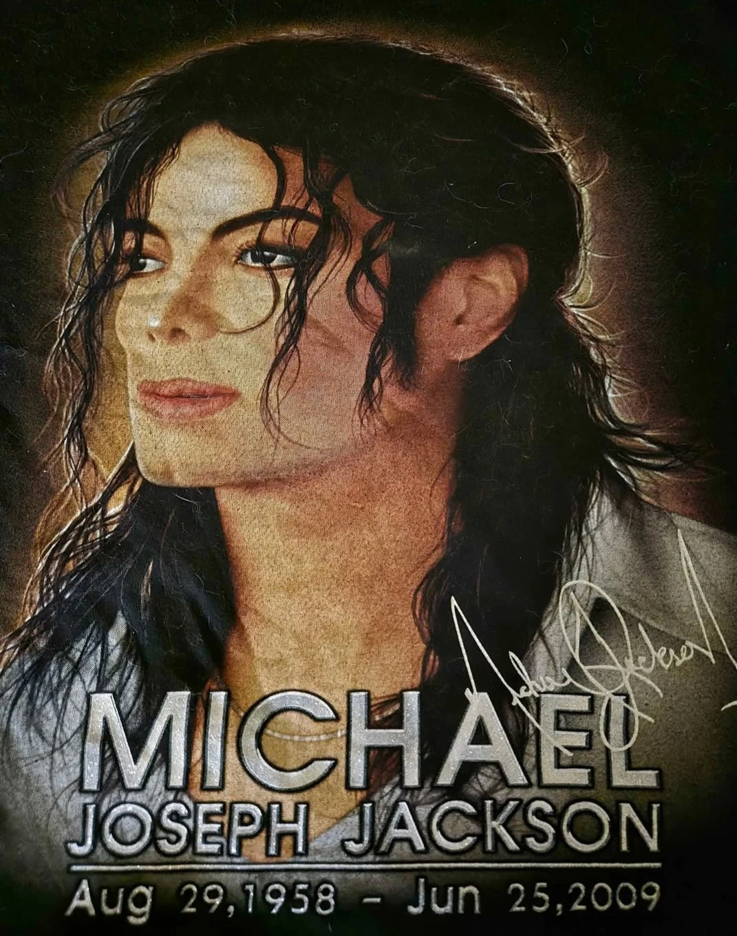 RARE handpainted Michael Jackson tshirt