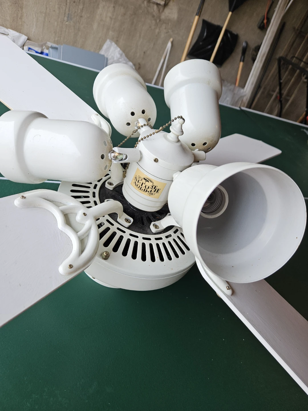 Renovation Sale! Ceiling Fan & Vintage Light Fixture Lot