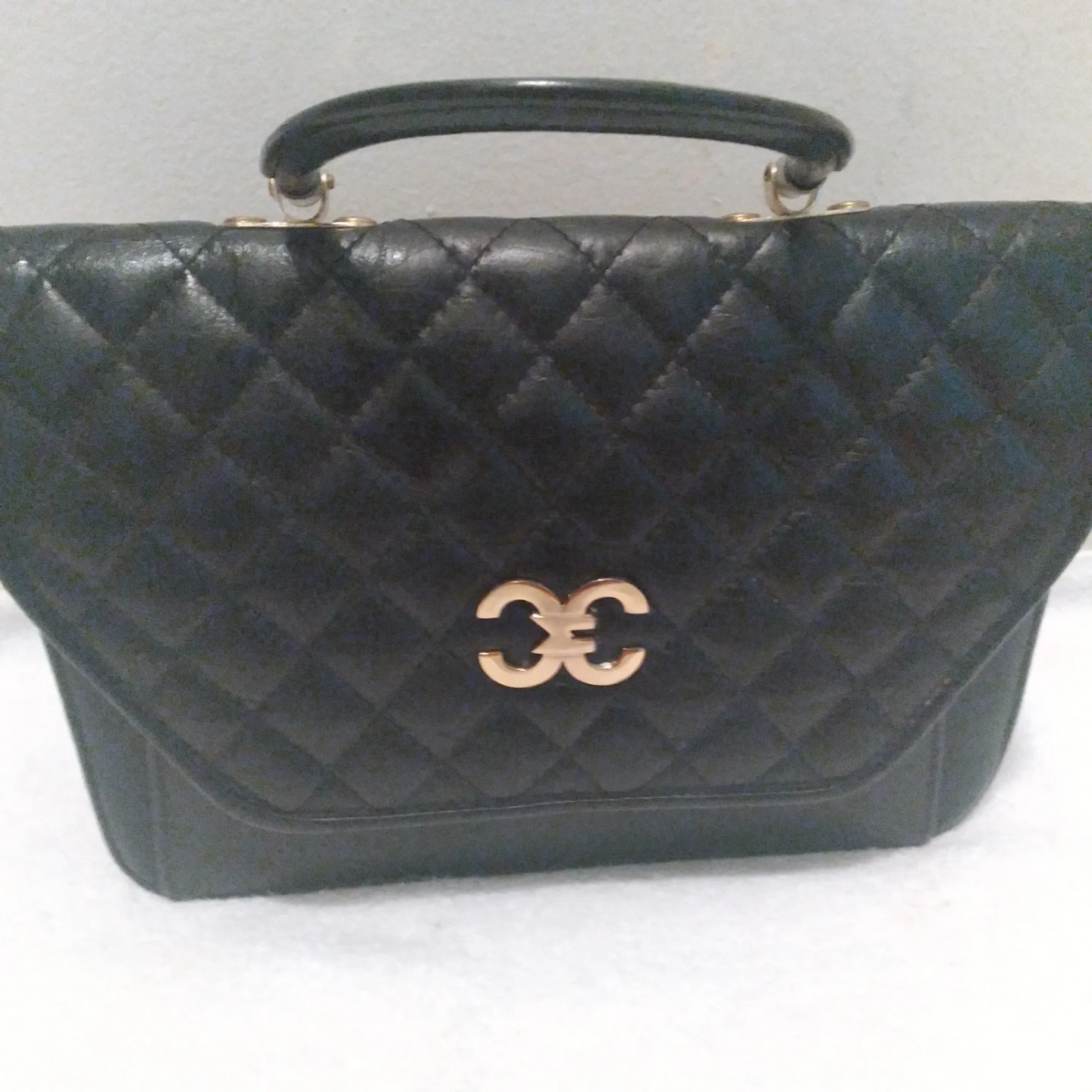 Black Quilted Handbag