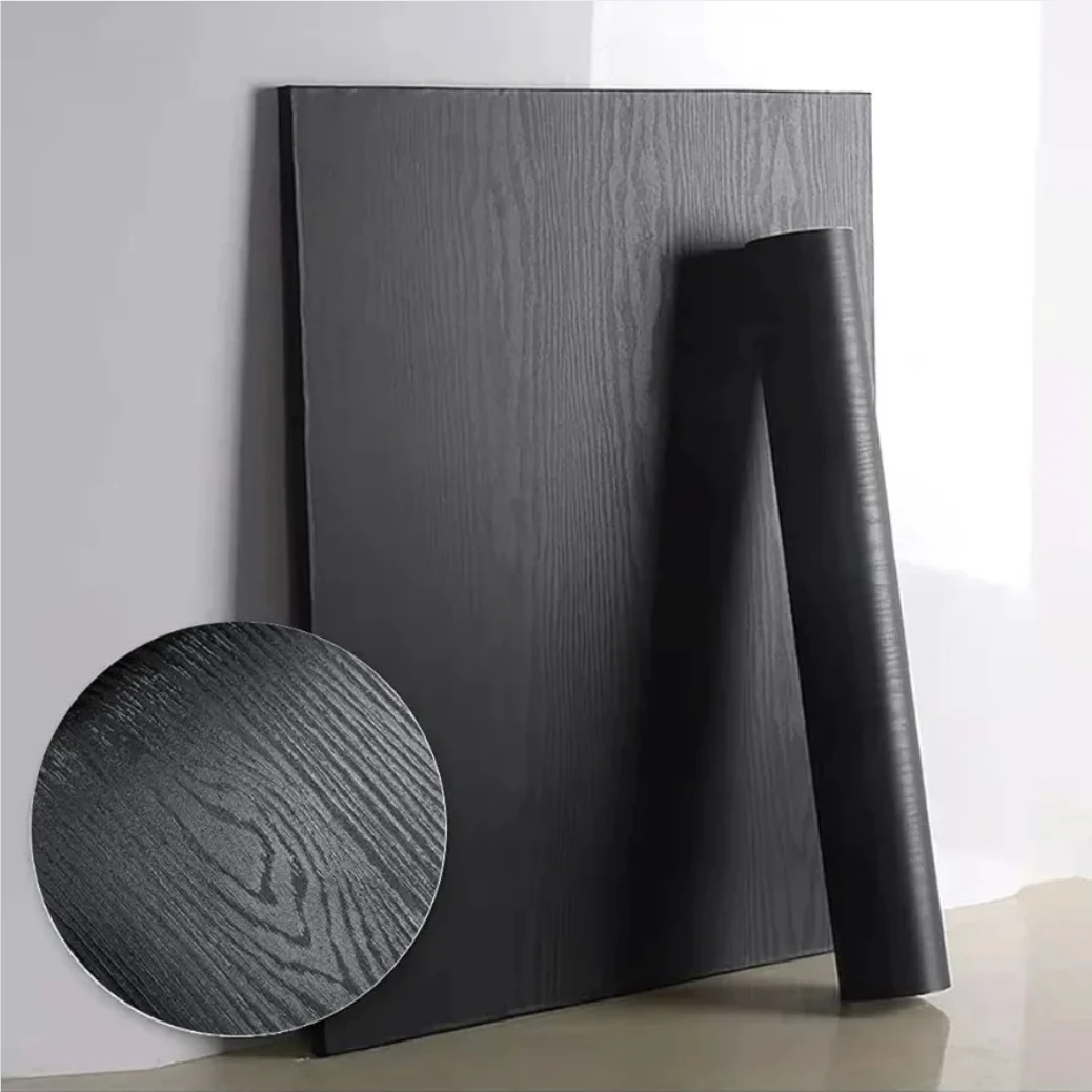 Black Walnut Peel Stick Wallpaper Wood 15.7"x118" | 2 Rolls