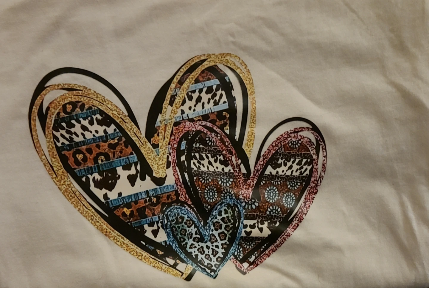 Graphic T-Shirt with Hearts