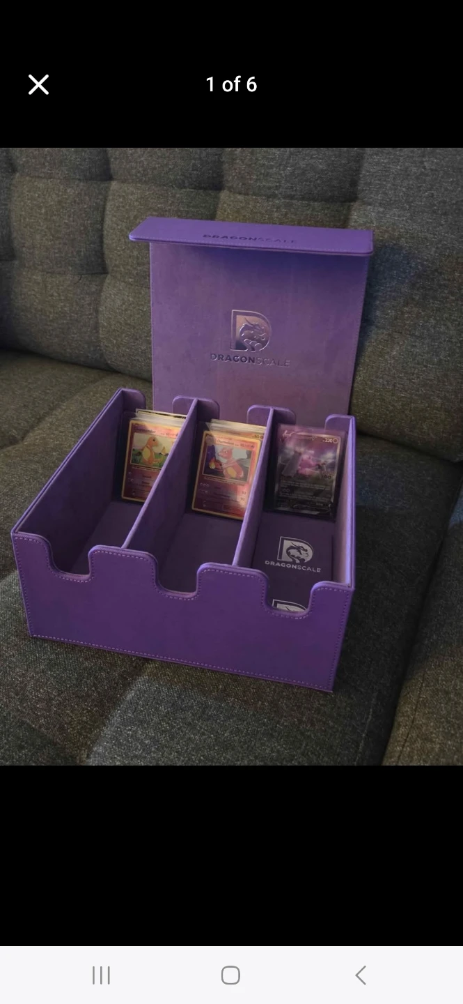 Purple Card Deck Box
