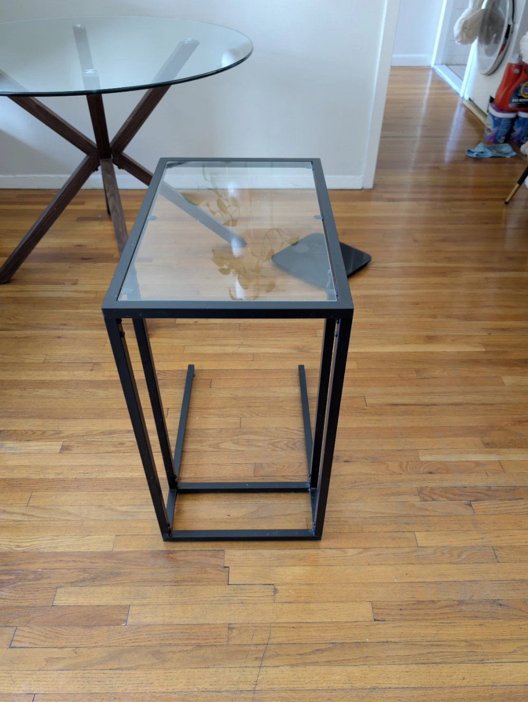 C-Table / tv table with Glass Top - photo 2