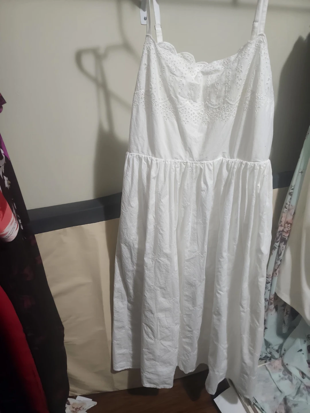 Gap White Eyelet Sundress - Size LG