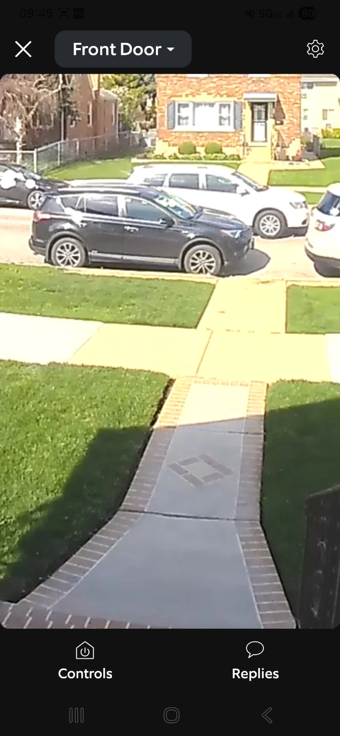 Front Door Camera View