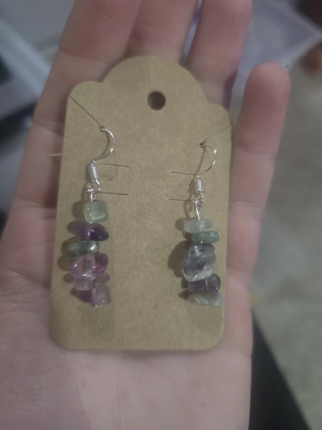 Fluorite Chip Earrings