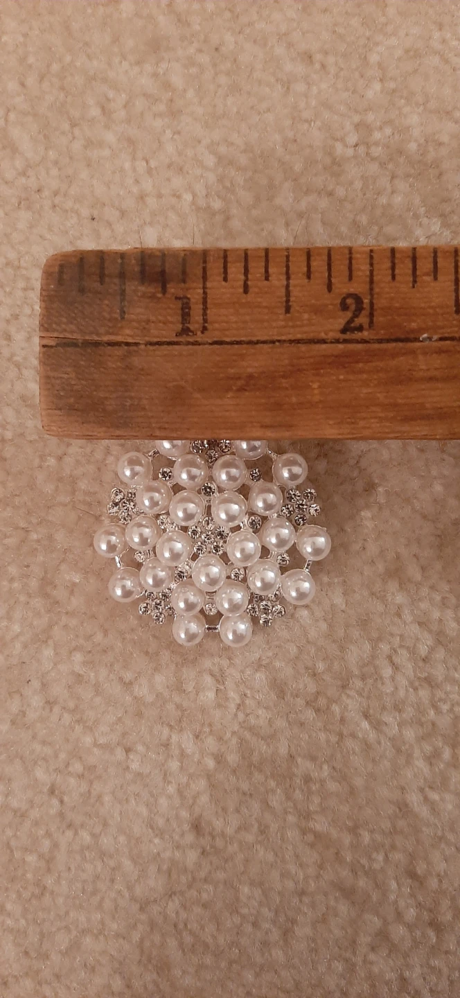 Pearl and Rhinestone Brooch - photo 3