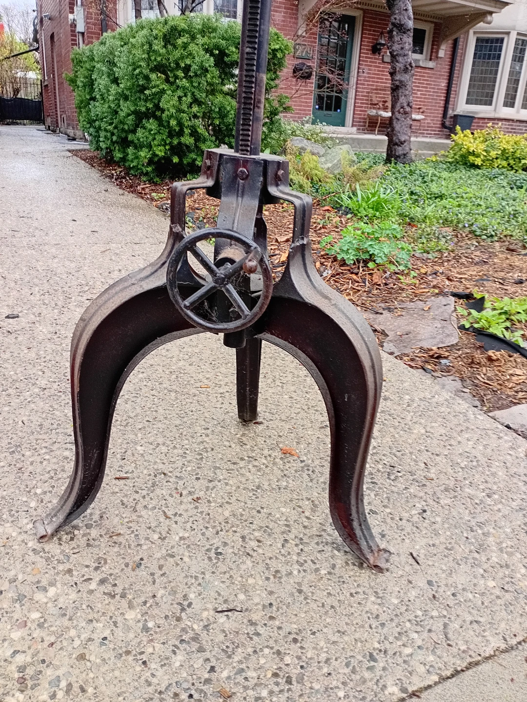 Adjustable Height Industrial Table - photo 2