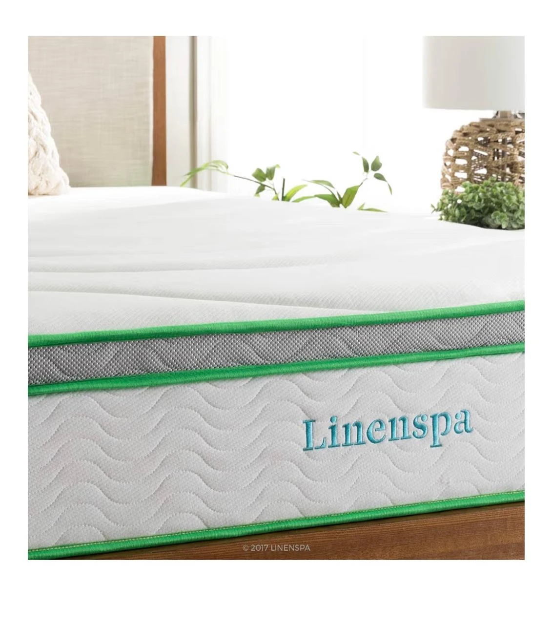 California King Bed + LINENSPA Mattress – Excellent Condition - photo 4