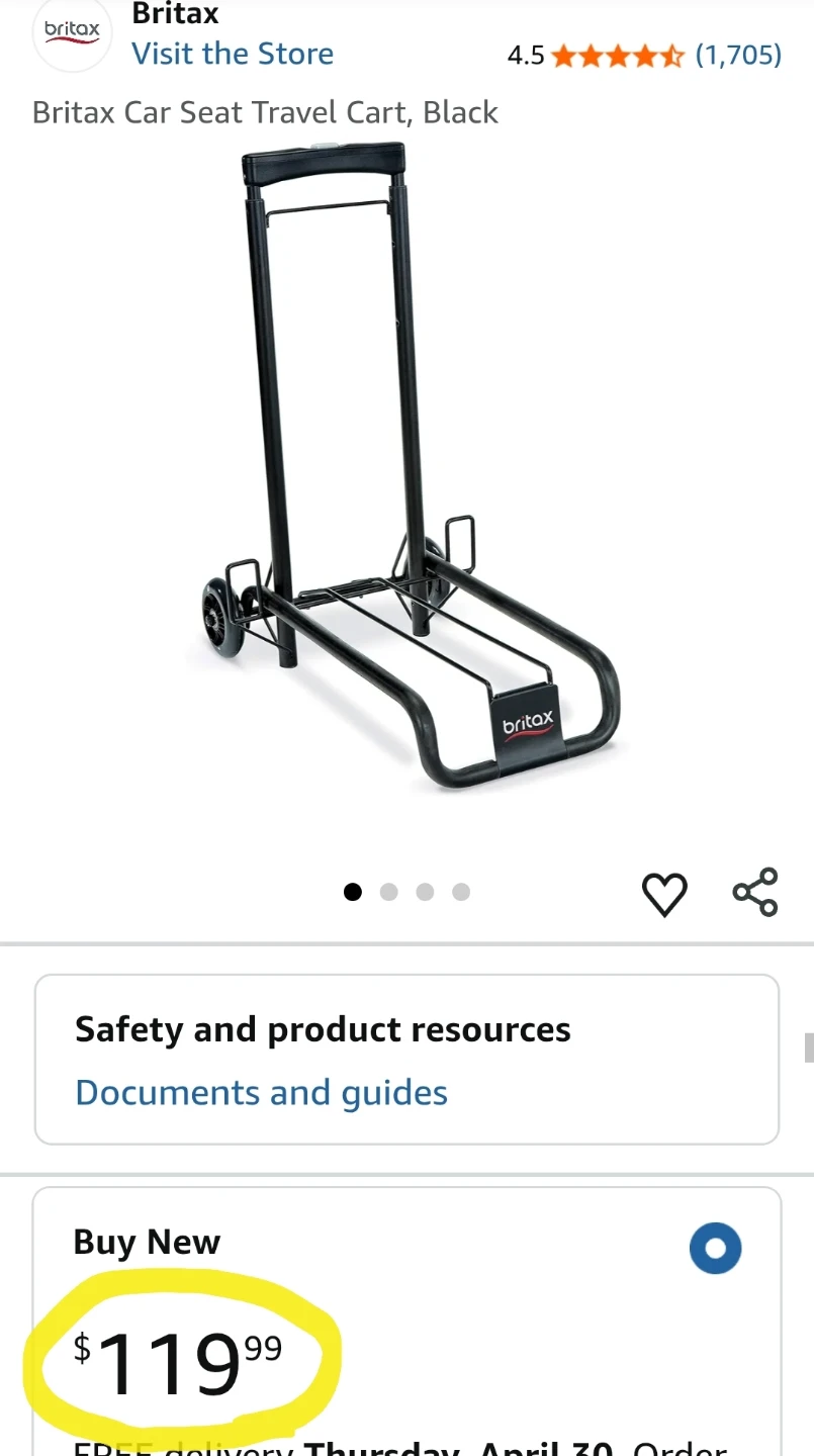 Britax Car Seat Travel Cart 🛒🧳 - photo 5