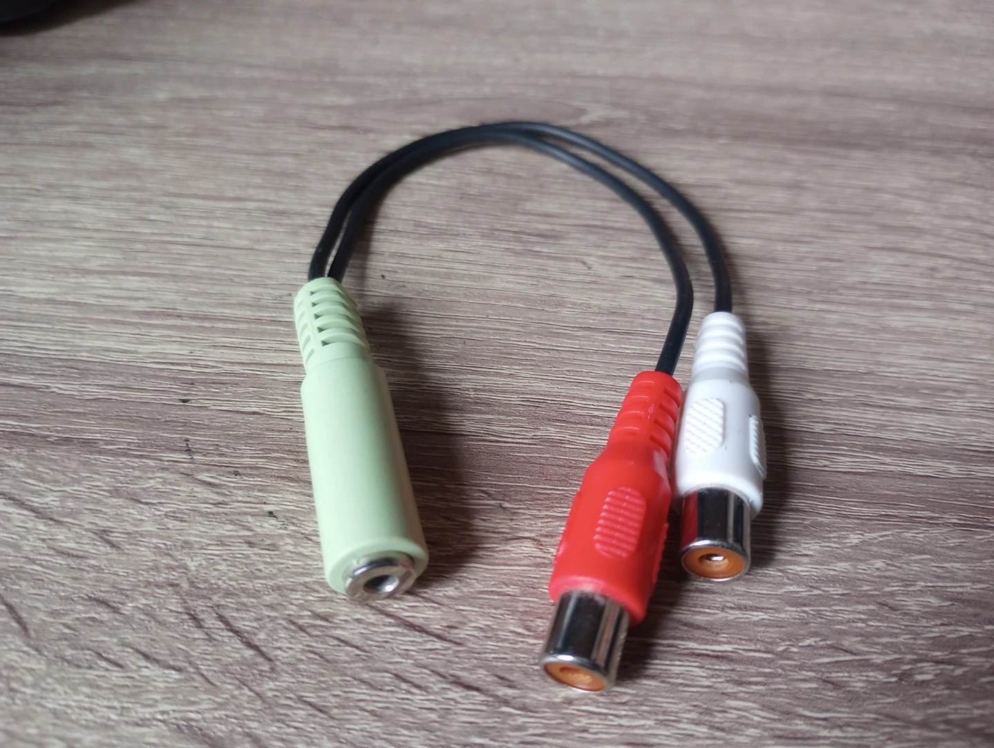 Female stereo jack to Dual RCA female adapter