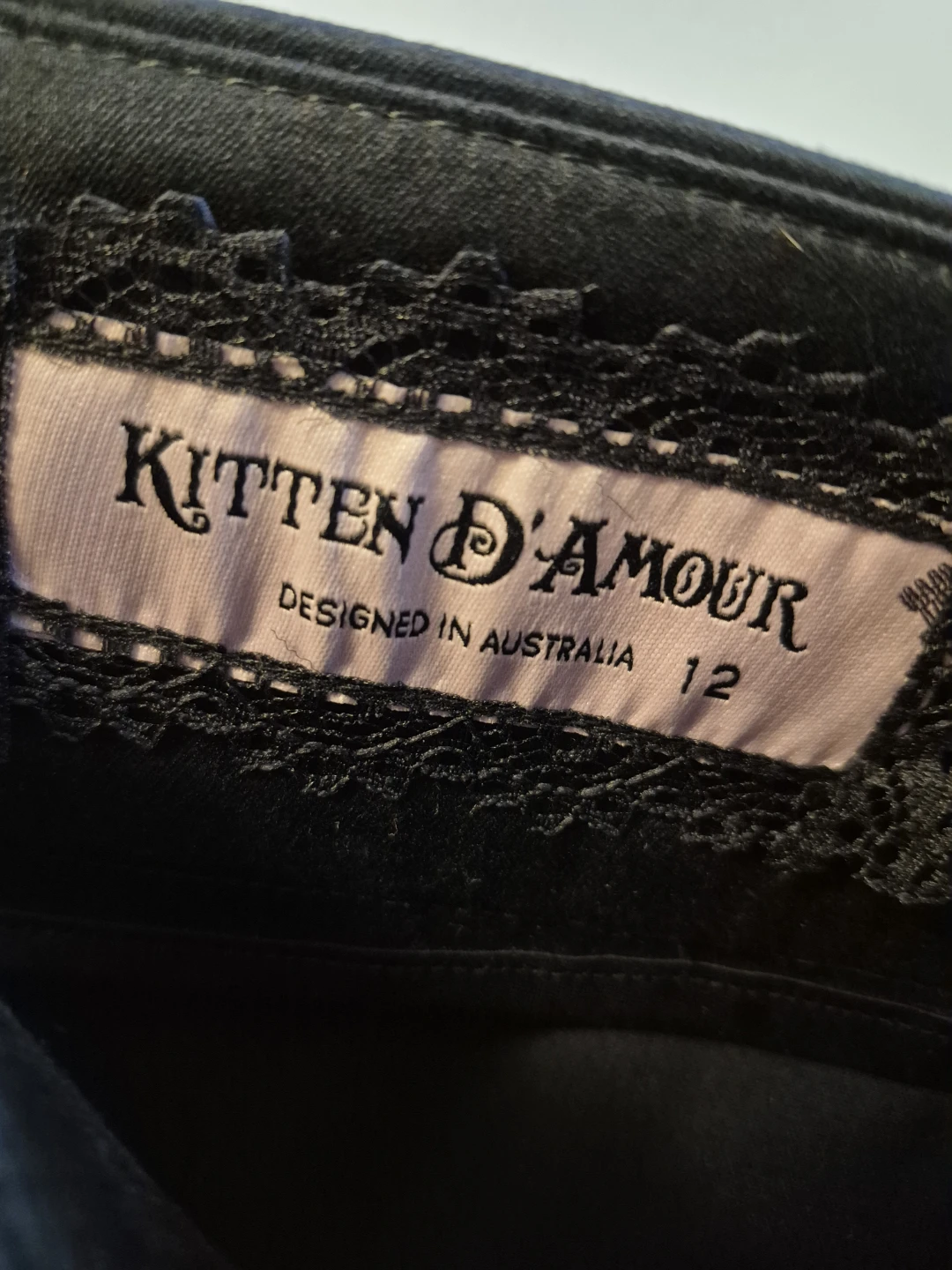 Kitten D'Amour Black Skirt Size 12 - photo 3