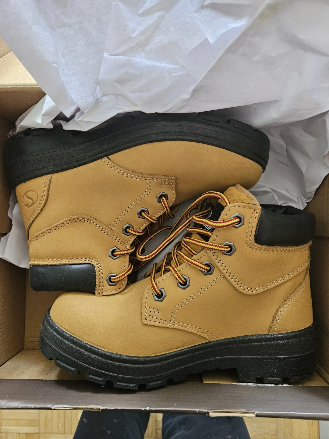 Steel-toe Work Boots - Brown, Size 37 Womens