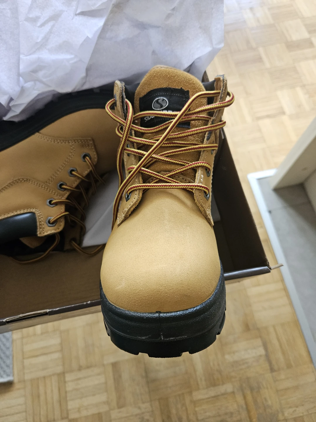 Steel-toe Work Boots - Brown, Size 37 Womens - photo 2