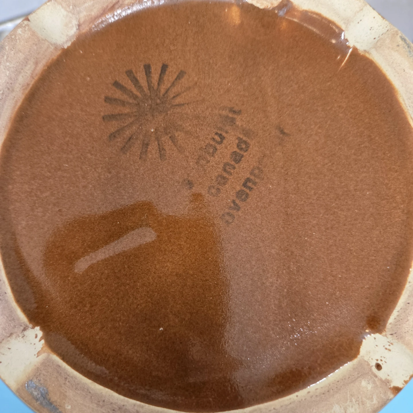 Brown Ceramic Bean Pot with Lid - photo 2