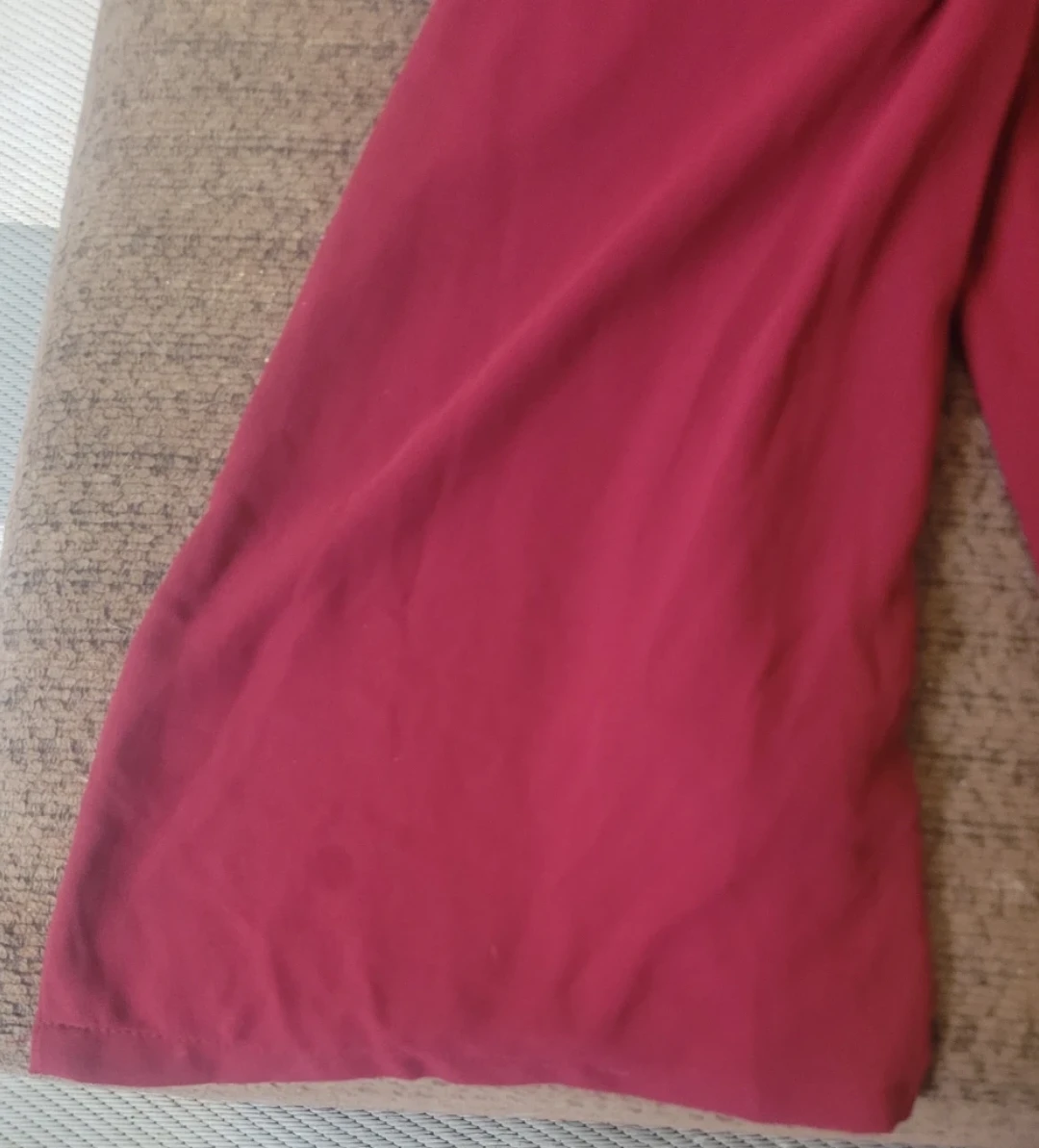 Revamped Off-the-Shoulder Jumpsuit - Burgundy - photo 3