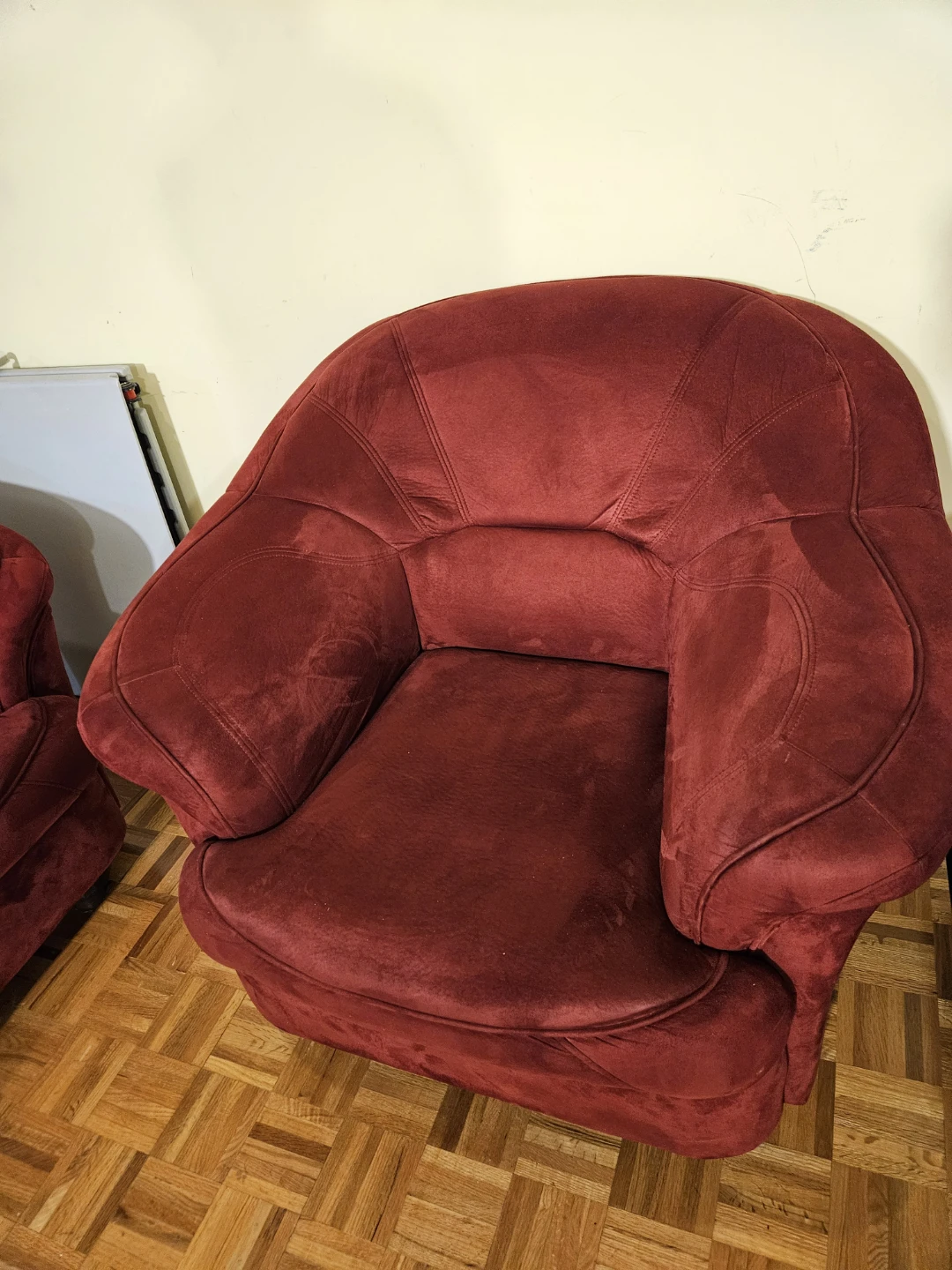 Red Sofa and Armchair - photo 2
