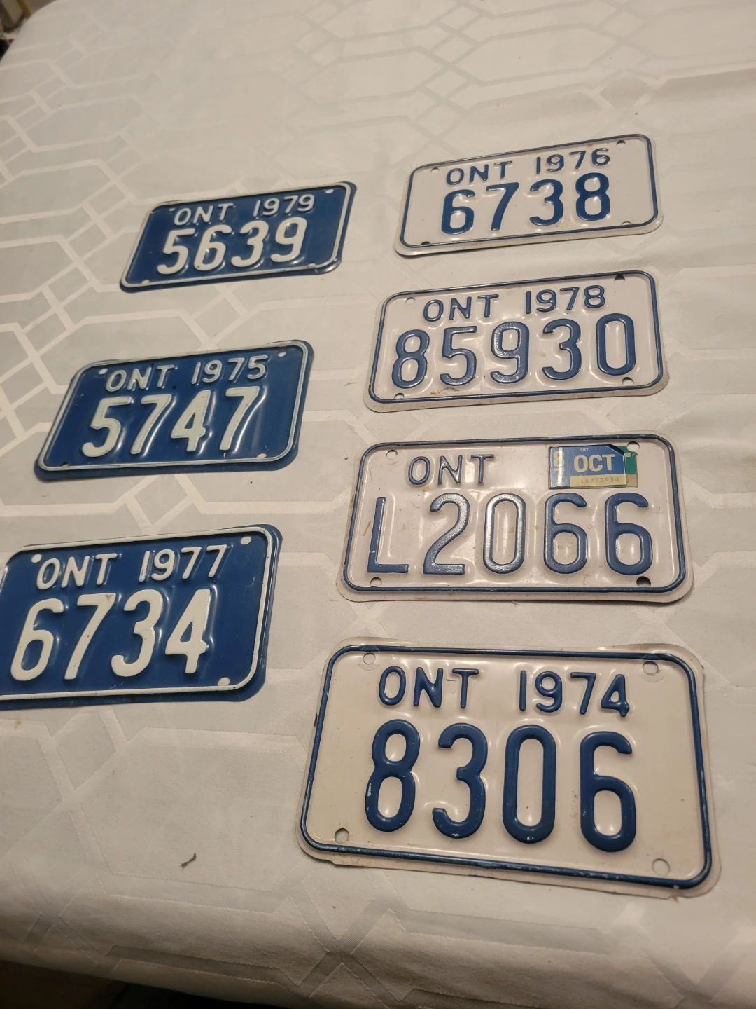 Ontario License Plates - 1974-1979