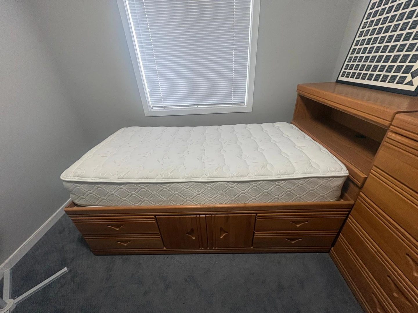 TWIN BED WITH STORAGE