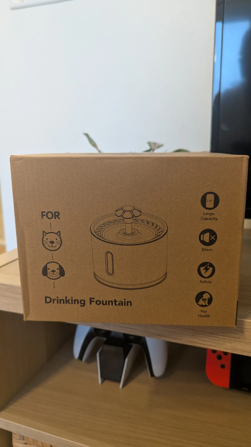 FluffyUnion Cat Water Fountain with Stainless Steel Lid - photo 2