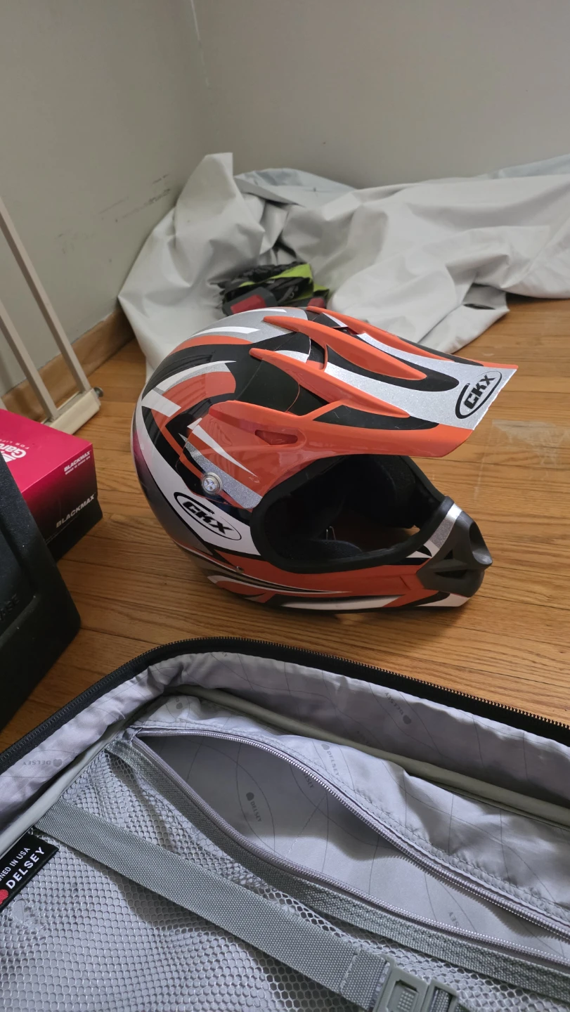 CKX Motocross Helmet Orange/White/Black
