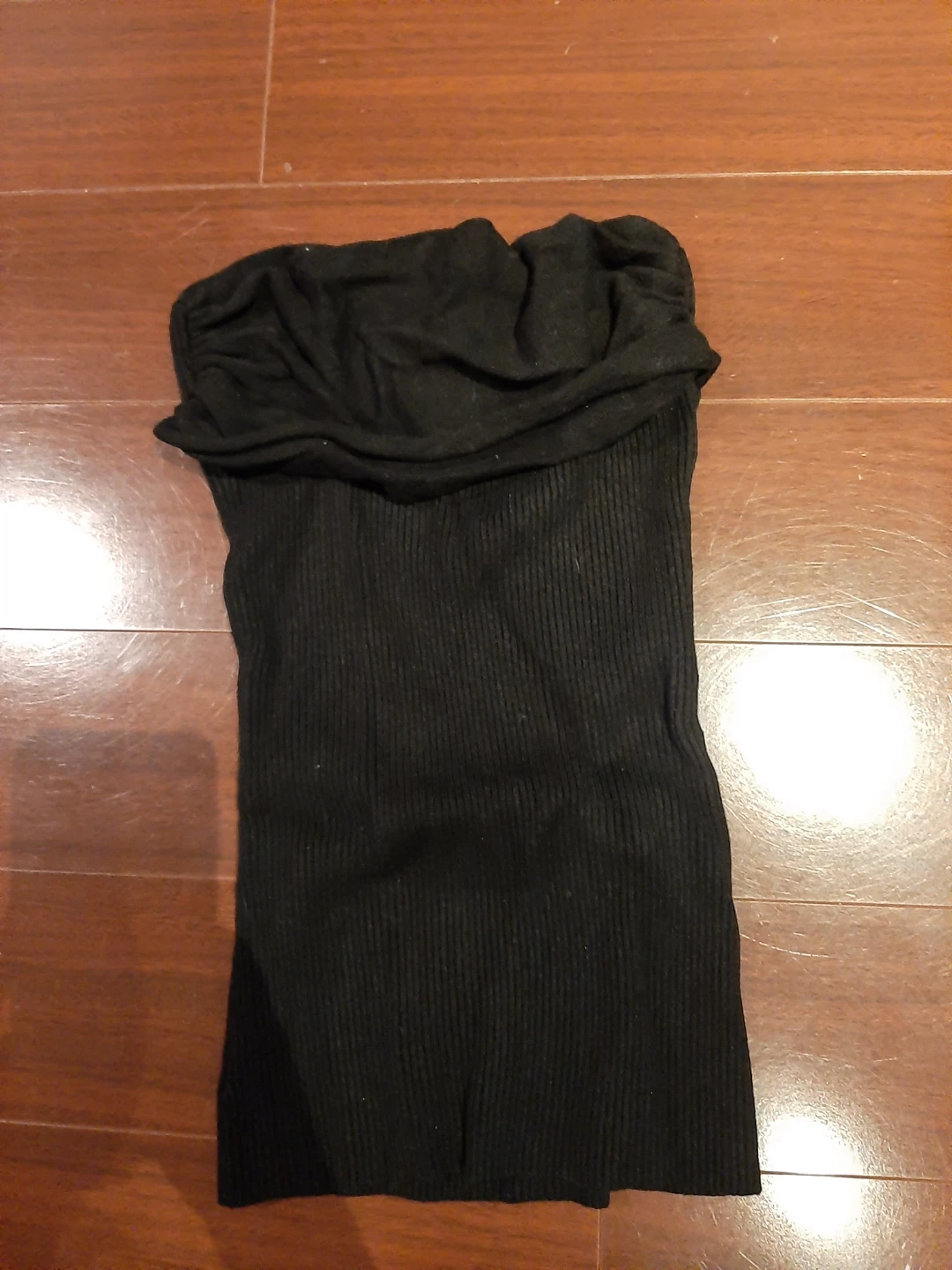 NEW Women's Guess Ribbed Knit Tube Top - Red & Black (Medium) - photo 3