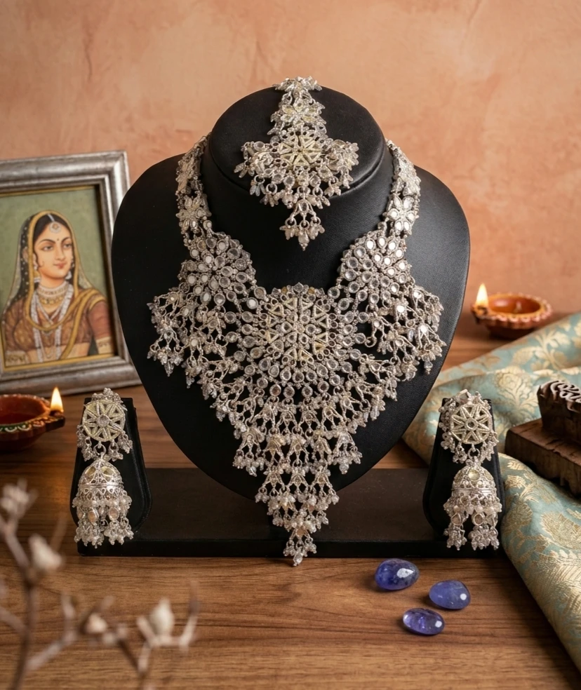 Statement Necklace and Earrings Set