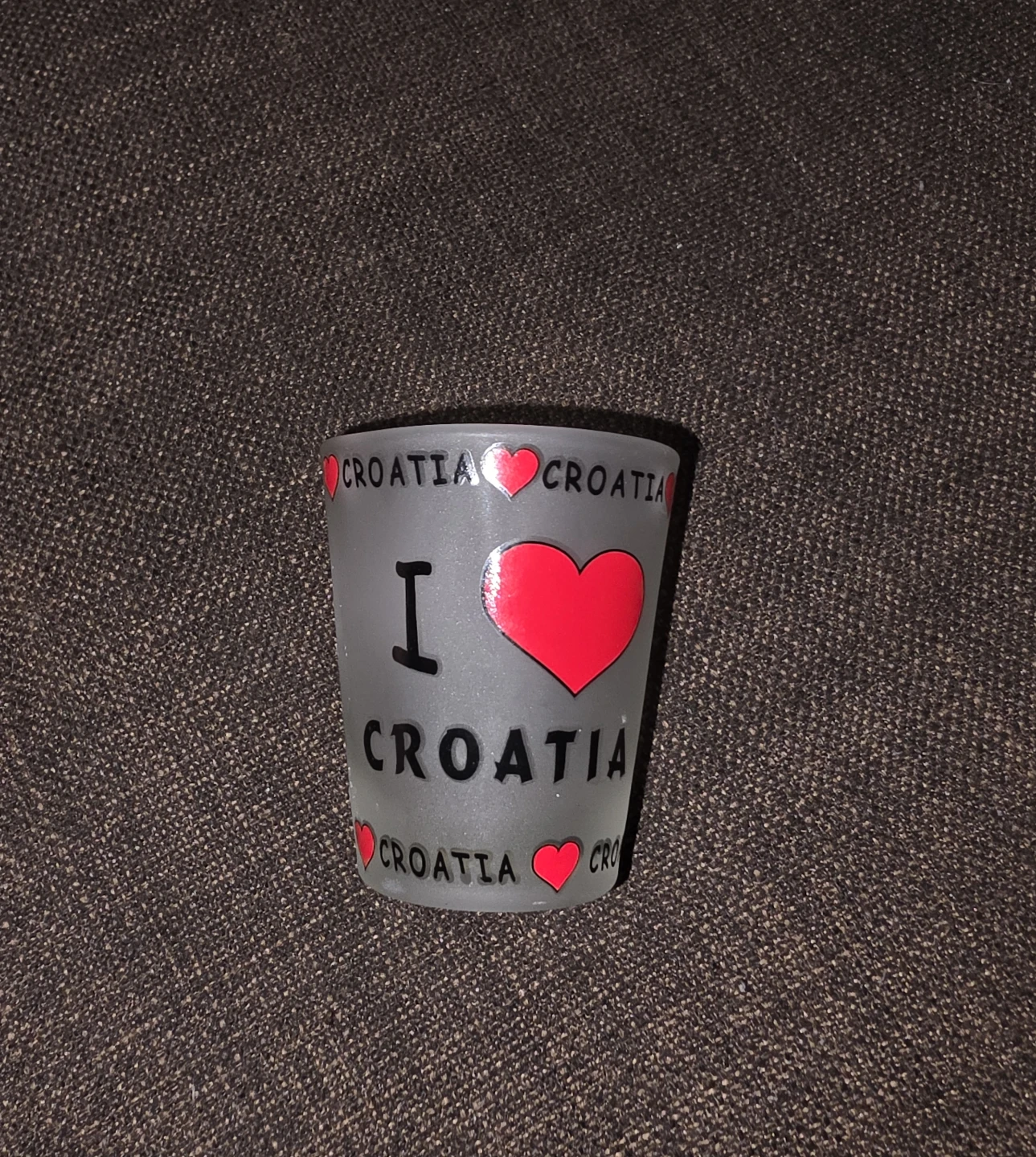 "I Love Croatia" Shot Glass