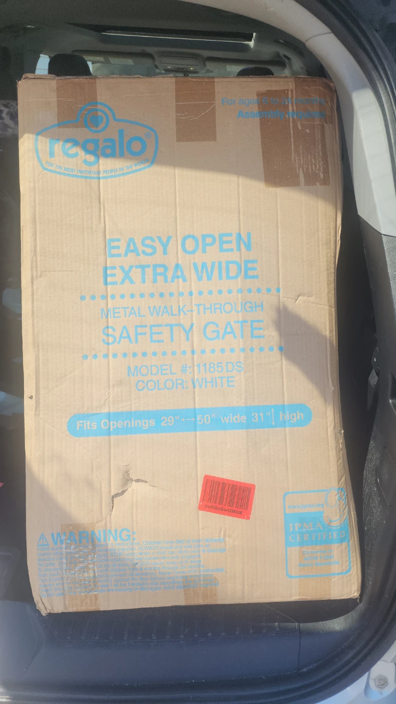 Regalo Easy Open Extra Wide Metal Walk-Through Safety Gate