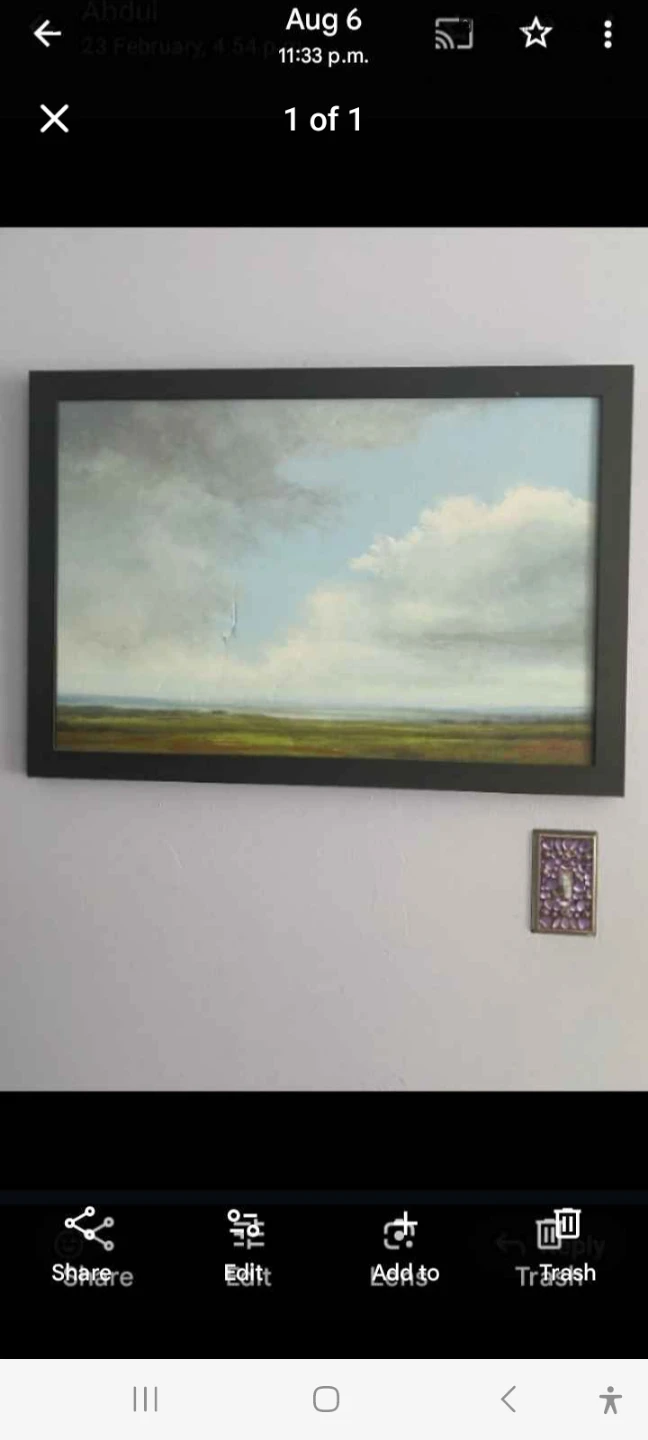 Framed Landscape Painting