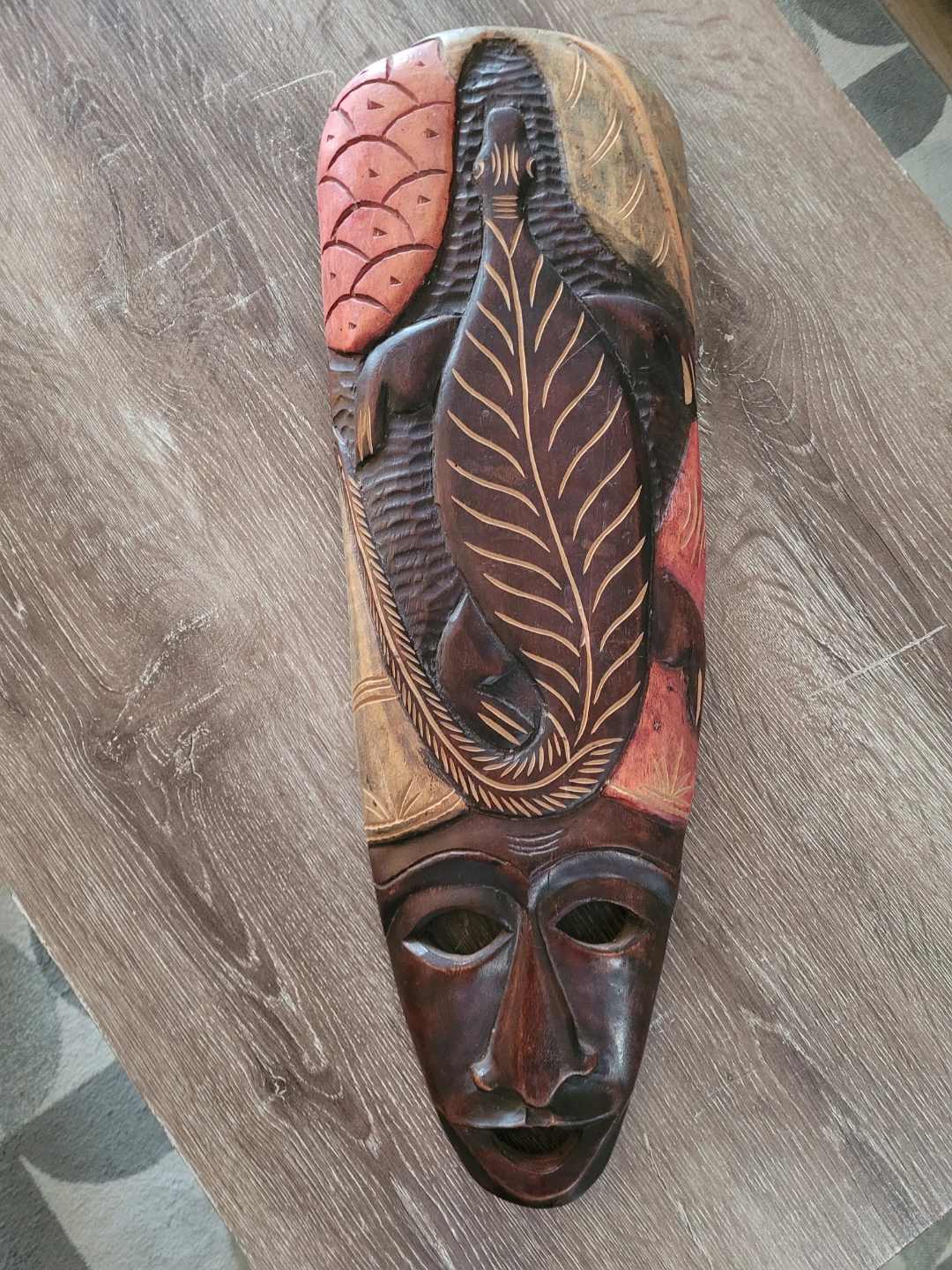 Carved Wooden Decorative Mask